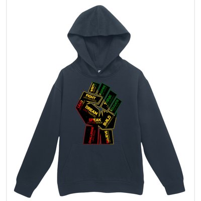 Cool Black History Month Historical Figures Protest Fist Urban Pullover Hoodie