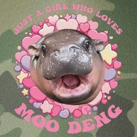Cute Baby Hippo Moo Deng Cool Just A Girl Who Loves Moo Deng Legacy Tie Dye Trucker Hat