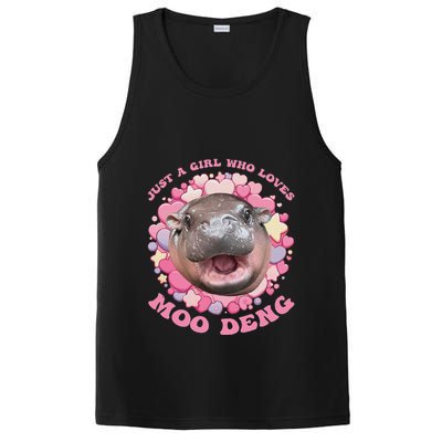 Cute Baby Hippo Moo Deng Cool Just A Girl Who Loves Moo Deng PosiCharge Competitor Tank