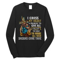 Cowgirl Boots & Hat I Cross My Heart Western Country Long Sleeve Shirt