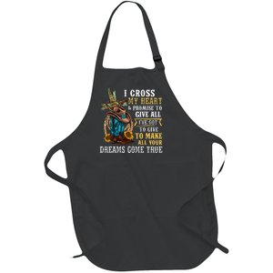 Cowgirl Boots & Hat I Cross My Heart Western Country Full-Length Apron With Pockets