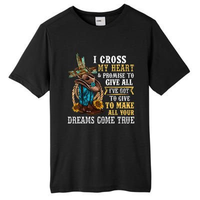 Cowgirl Boots & Hat I Cross My Heart Western Country Tall Fusion ChromaSoft Performance T-Shirt