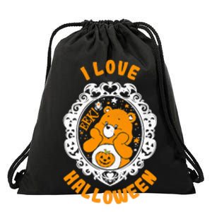 C.a.r.e Bears Halloween Trick Or Sweet Bear Spooky Poster Drawstring Bag