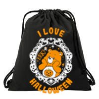 C.a.r.e Bears Halloween Trick Or Sweet Bear Spooky Poster Drawstring Bag