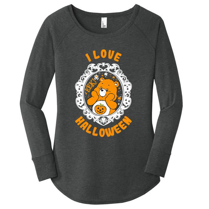 C.a.r.e Bears Halloween Trick Or Sweet Bear Spooky Poster Women's Perfect Tri Tunic Long Sleeve Shirt