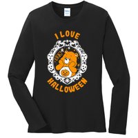 C.a.r.e Bears Halloween Trick Or Sweet Bear Spooky Poster Ladies Long Sleeve Shirt