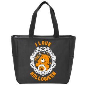 C.a.r.e Bears Halloween Trick Or Sweet Bear Spooky Poster Zip Tote Bag