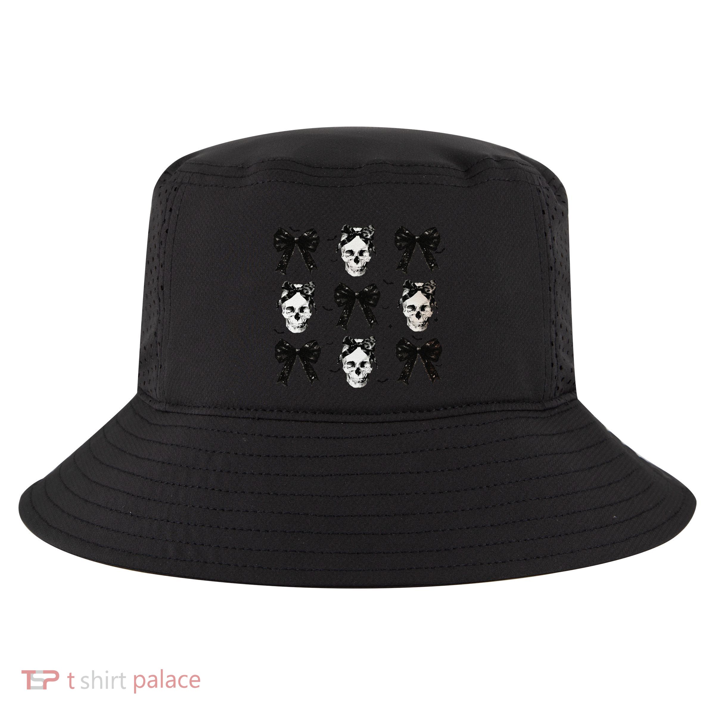 Coquette Bow Halloween Halloween Skull Cool Comfort Performance Bucket Hat