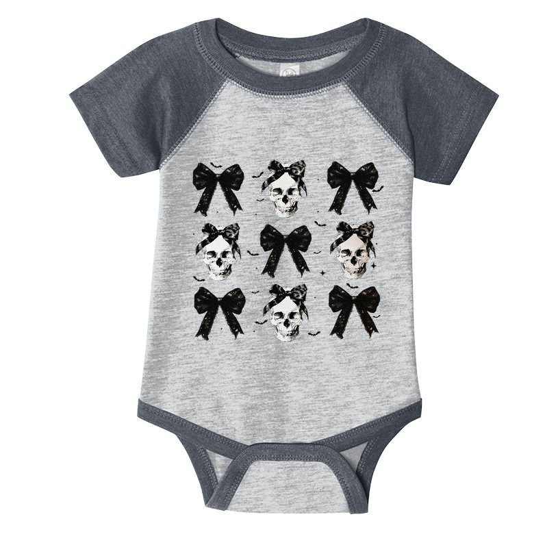 Coquette Bow Halloween Halloween Skull Infant Baby Jersey Bodysuit