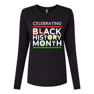 Celebrating Black History Month African American Gift Womens Cotton Relaxed Long Sleeve T-Shirt