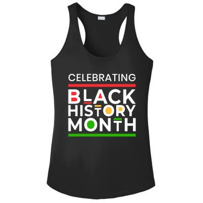 Celebrating Black History Month African American Gift Ladies PosiCharge Competitor Racerback Tank