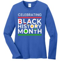 Celebrating Black History Month African American Gift Ladies Long Sleeve Shirt