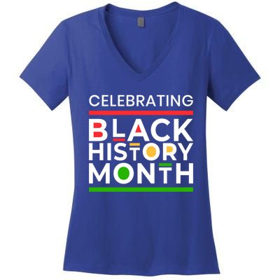 Celebrating Black History Month African American Gift Women's V-Neck T-Shirt