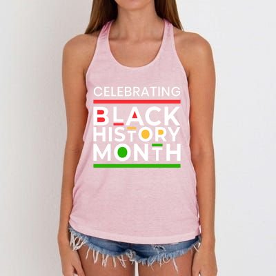 Celebrating Black History Month African American Gift Women's Knotted Racerback Tank