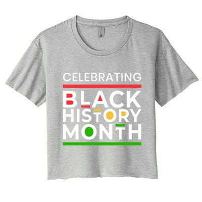 Celebrating Black History Month African American Gift Women's Crop Top Tee