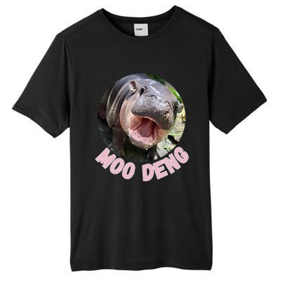 Cute Baby Hippo Moo Deng Bouncy Pig In Thai Hippopotamus Tall Fusion ChromaSoft Performance T-Shirt