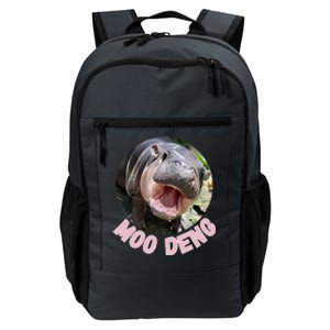 Cute Baby Hippo Moo Deng Bouncy Pig In Thai Hippopotamus Daily Commute Backpack