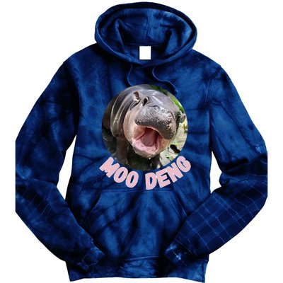 Cute Baby Hippo Moo Deng Bouncy Pig In Thai Hippopotamus Tie Dye Hoodie