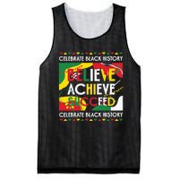 Celebrate Black History Believe Achieve Succeed Black History Month Mesh Reversible Basketball Jersey Tank