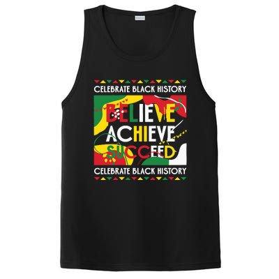 Celebrate Black History Believe Achieve Succeed Black History Month PosiCharge Competitor Tank