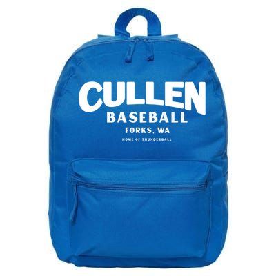 Cullen Baseball Home Of Thunderball Forks Washington Gift 16 in Basic Backpack
