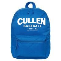 Cullen Baseball Home Of Thunderball Forks Washington Gift 16 in Basic Backpack