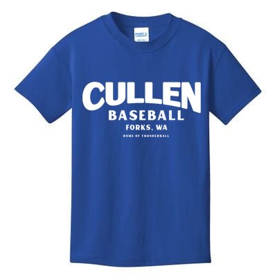 Cullen Baseball Home Of Thunderball Forks Washington Gift Kids T-Shirt