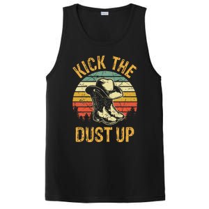 Cowboy Boots Hat Kick The Dust Up Western Country Music PosiCharge Competitor Tank