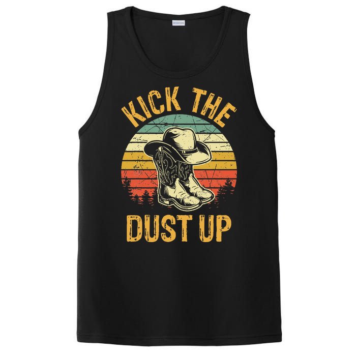 Cowboy Boots Hat Kick The Dust Up Western Country Music PosiCharge Competitor Tank