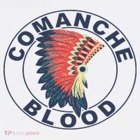 Comanche Blood Headdress Native American Comanche Tribe Kids T-Shirt