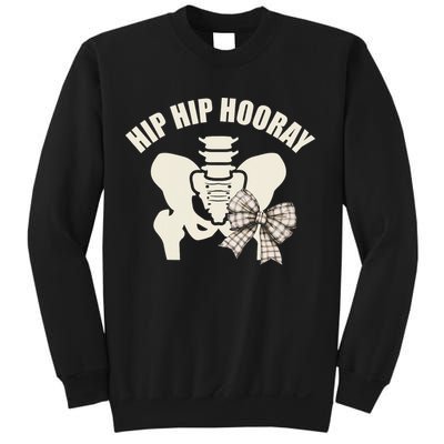 Coquette Bow Hip Hip Hooray Hip Replacement Physical Sweatshirt