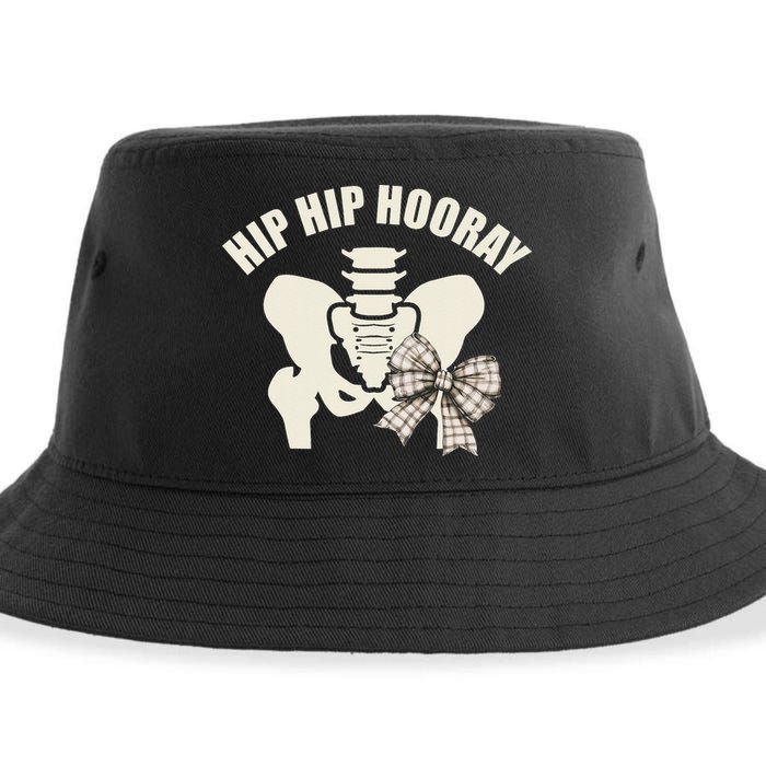 Coquette Bow Hip Hip Hooray Hip Replacement Physical Sustainable Bucket Hat