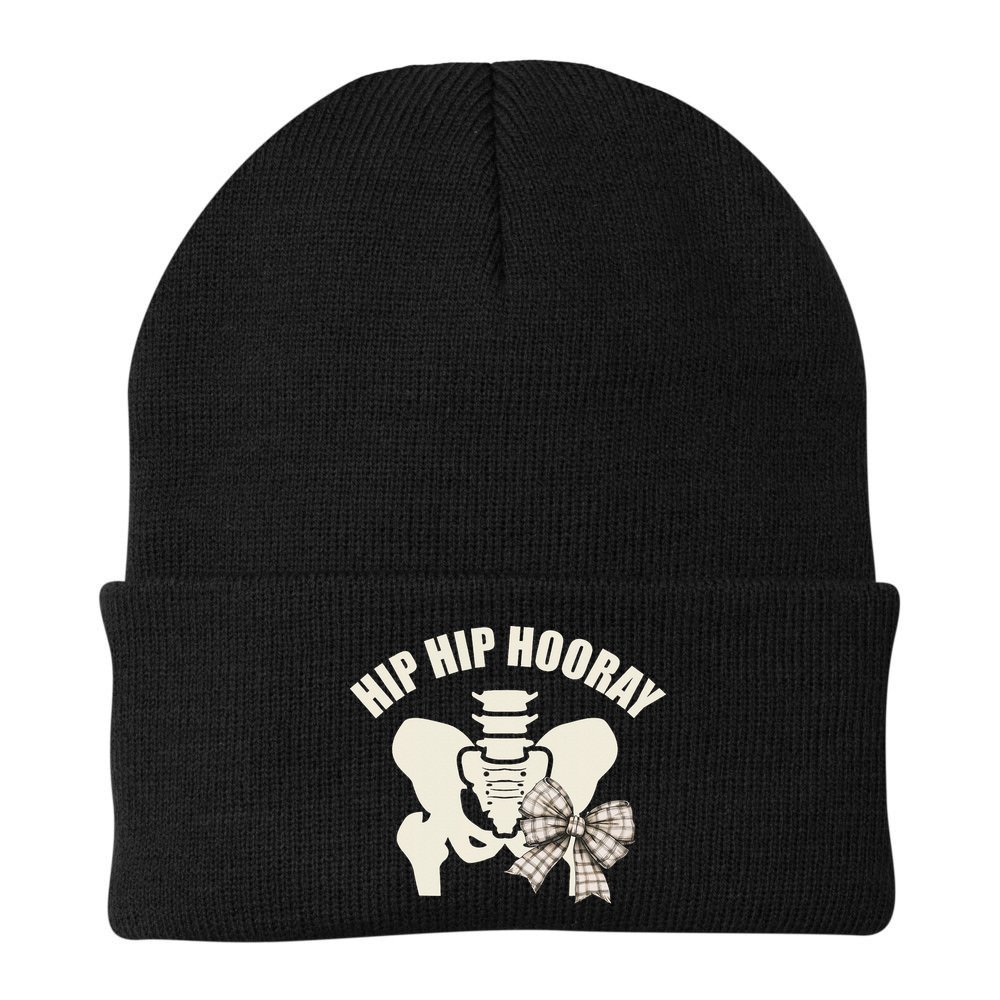 Coquette Bow Hip Hip Hooray Hip Replacement Physical Beanie