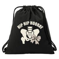 Coquette Bow Hip Hip Hooray Hip Replacement Physical Drawstring Bag