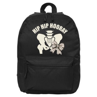 Coquette Bow Hip Hip Hooray Hip Replacement Physical 16 in Basic Backpack