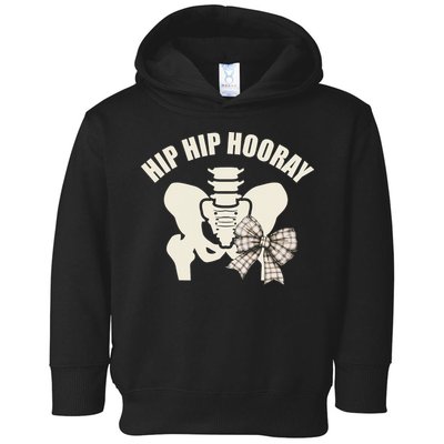 Coquette Bow Hip Hip Hooray Hip Replacement Physical Toddler Hoodie