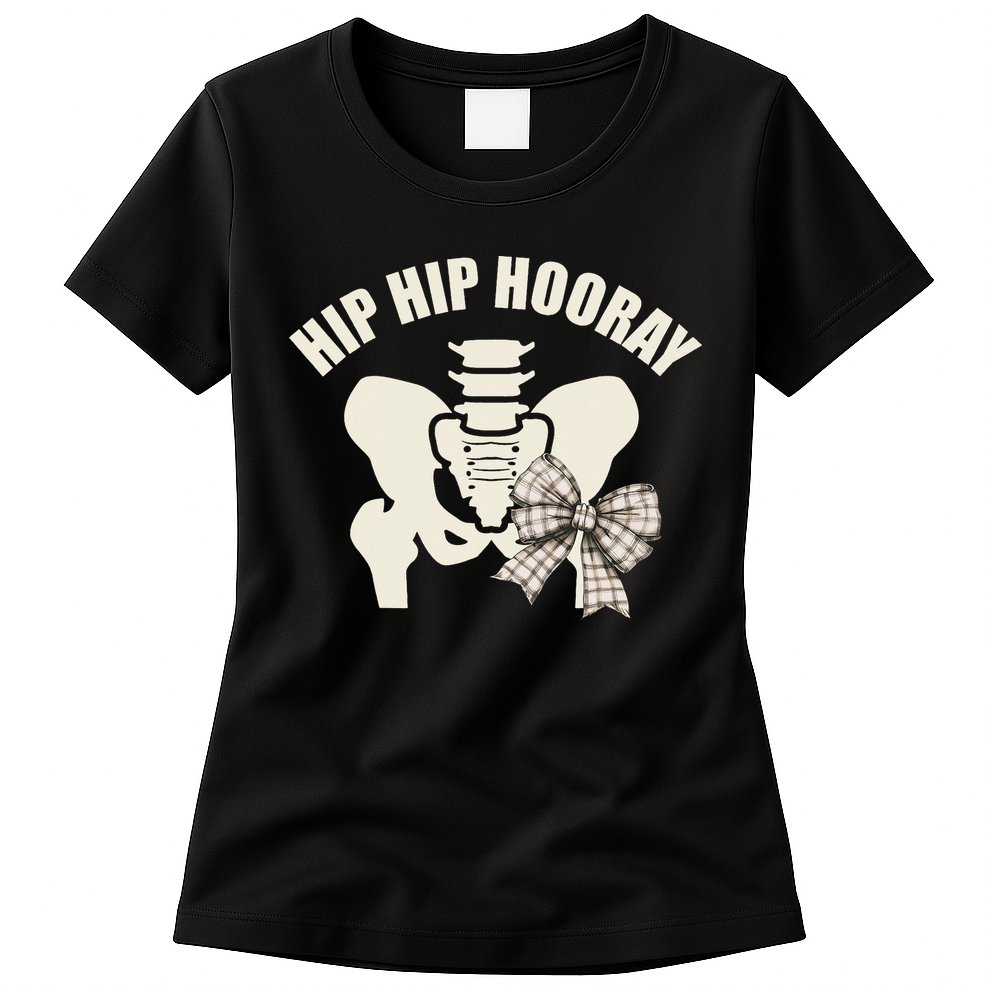 Coquette Bow Hip Hip Hooray Hip Replacement Physical Womens T-Shirt