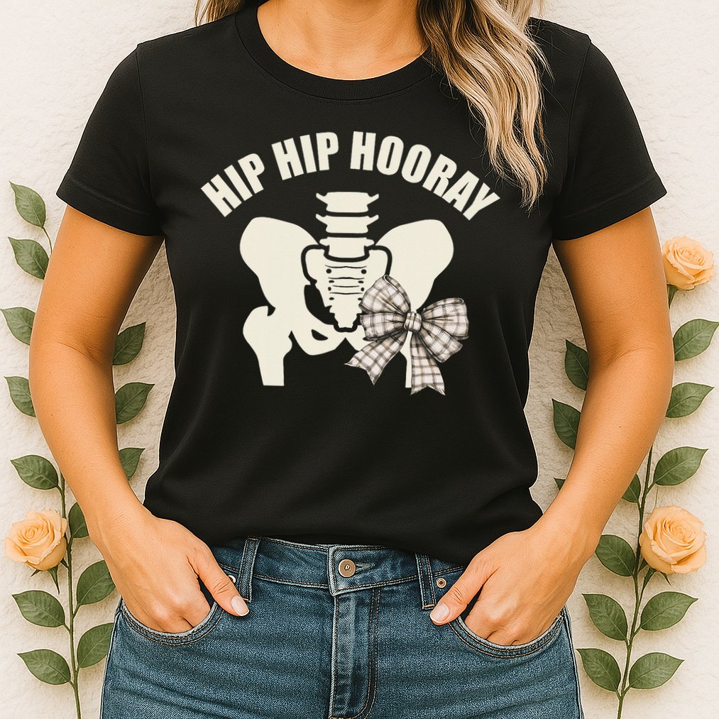 Coquette Bow Hip Hip Hooray Hip Replacement Physical Womens T-Shirt