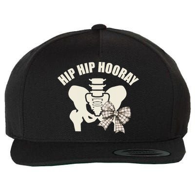 Coquette Bow Hip Hip Hooray Hip Replacement Physical Wool Snapback Cap