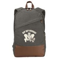 Coquette Bow Hip Hip Hooray Hip Replacement Physical Cotton Canvas Backpack