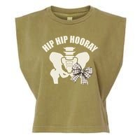 Coquette Bow Hip Hip Hooray Hip Replacement Physical Garment-Dyed Women's Muscle Tee