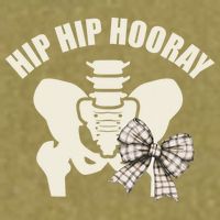 Coquette Bow Hip Hip Hooray Hip Replacement Physical Garment-Dyed Women's Muscle Tee