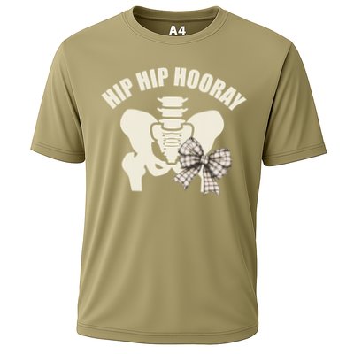 Coquette Bow Hip Hip Hooray Hip Replacement Physical Cooling Performance Crew T-Shirt