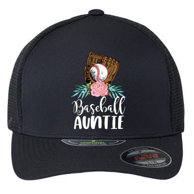 Cute Baseball Heart Player Game Team Gift Aunt Nephew Auntie Great Gift Flexfit Unipanel Trucker Cap