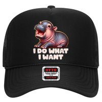 Cute Baby Hippo Moo Deng I Do What I Want Hat