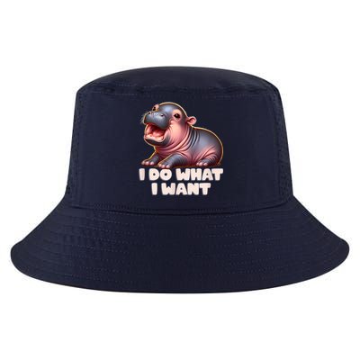 Cute Baby Hippo Moo Deng I Do What I Want Cool Comfort Performance Bucket Hat