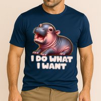 Cute Baby Hippo Moo Deng I Do What I Want Performance Shirt