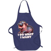Cute Baby Hippo Moo Deng I Do What I Want Apron