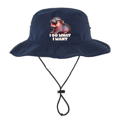Cute Baby Hippo Moo Deng I Do What I Want Bucket Hat