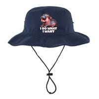 Cute Baby Hippo Moo Deng I Do What I Want Bucket Hat